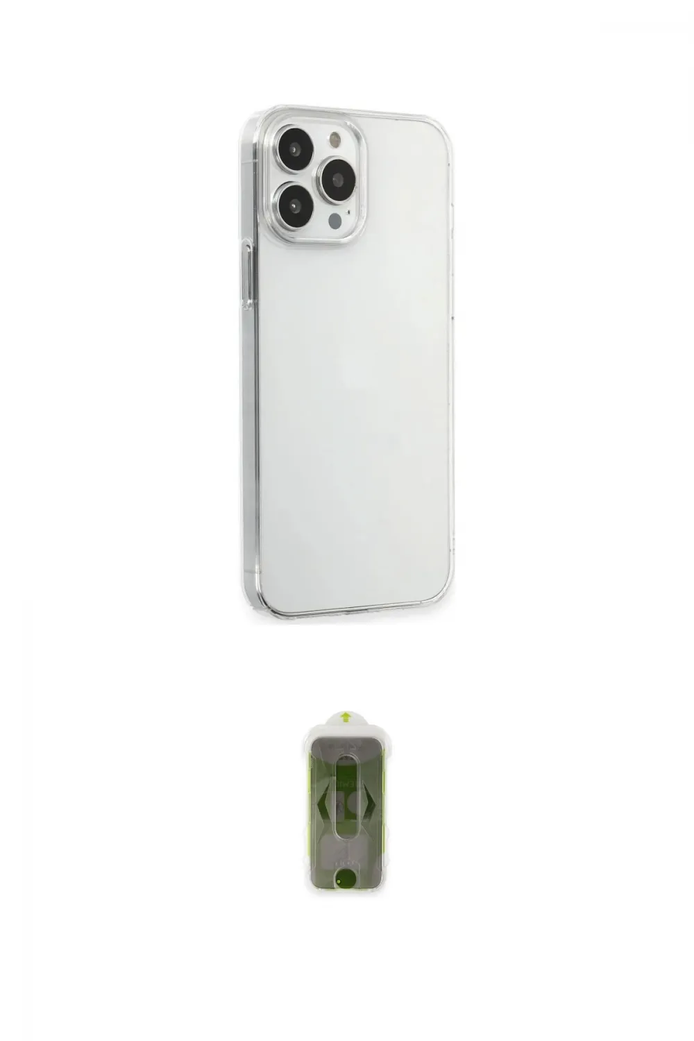 ieg™ iPhone 15 Pro Max Kılıf Kutup Doku Koleksiyonu - Siyah Joko Magic 5D Hayalet Cam