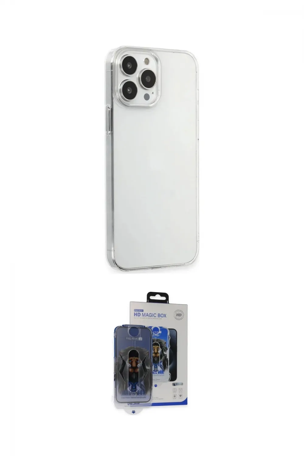 ieg™ iPhone 15 Pro Max Kılıf Kutup Doku Koleksiyonu - Siyah Vanessa Magic Cam