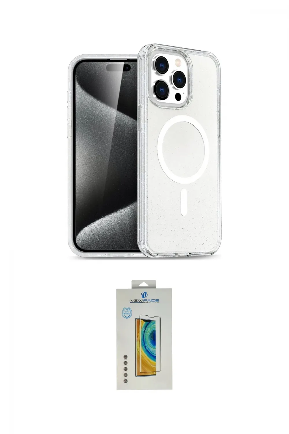 ieg™ iPhone 15 Pro Max Kılıf Nova Asil Prime - Siyah Polymer Nano Ekran Koruyucu