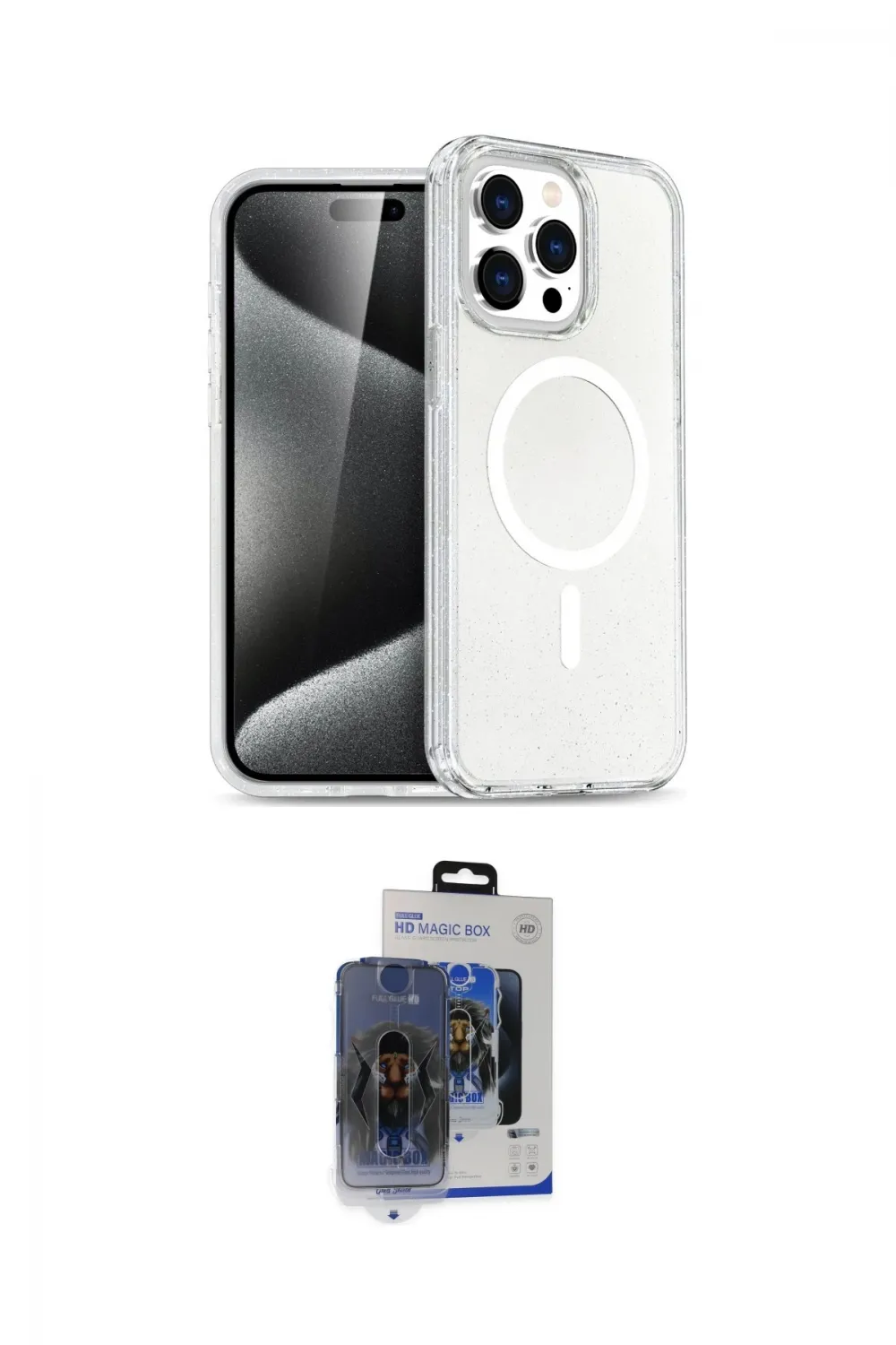 ieg™ iPhone 15 Pro Max Kılıf Nova Asil Prime - Siyah Vanessa Magic Cam
