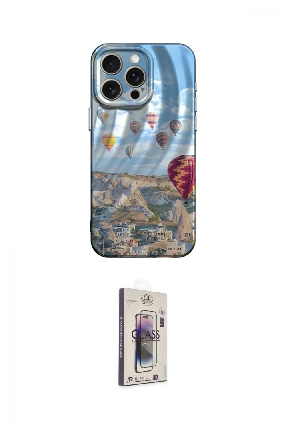 ieg™ iPhone 15 Pro Max Kılıf Nova Doku Prime - Siyah Bilvis 3D Cam Ekran Koruyucu