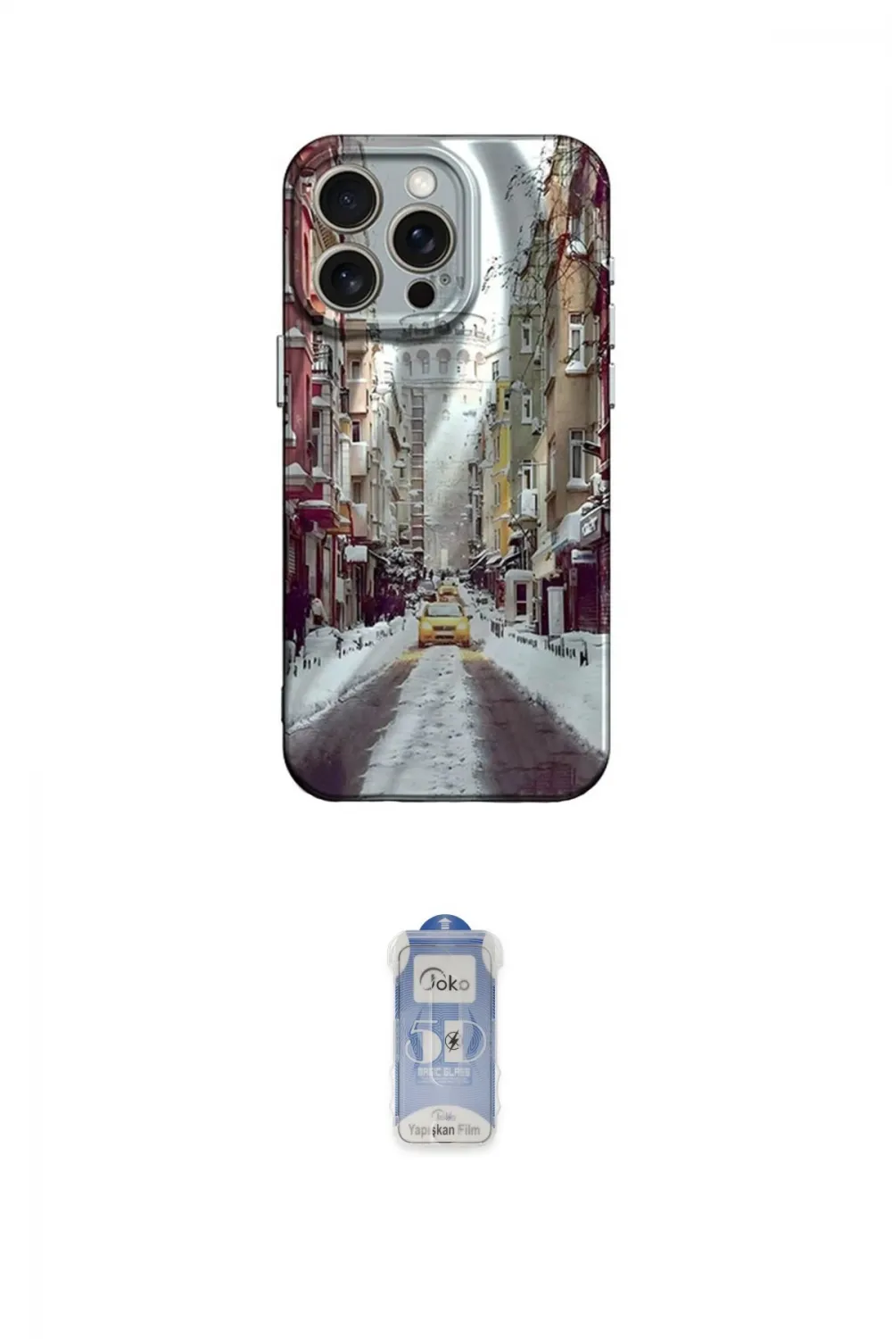 ieg™ iPhone 15 Pro Max Kılıf Nova Doku Prime - Siyah Joko Magic 5D Cam