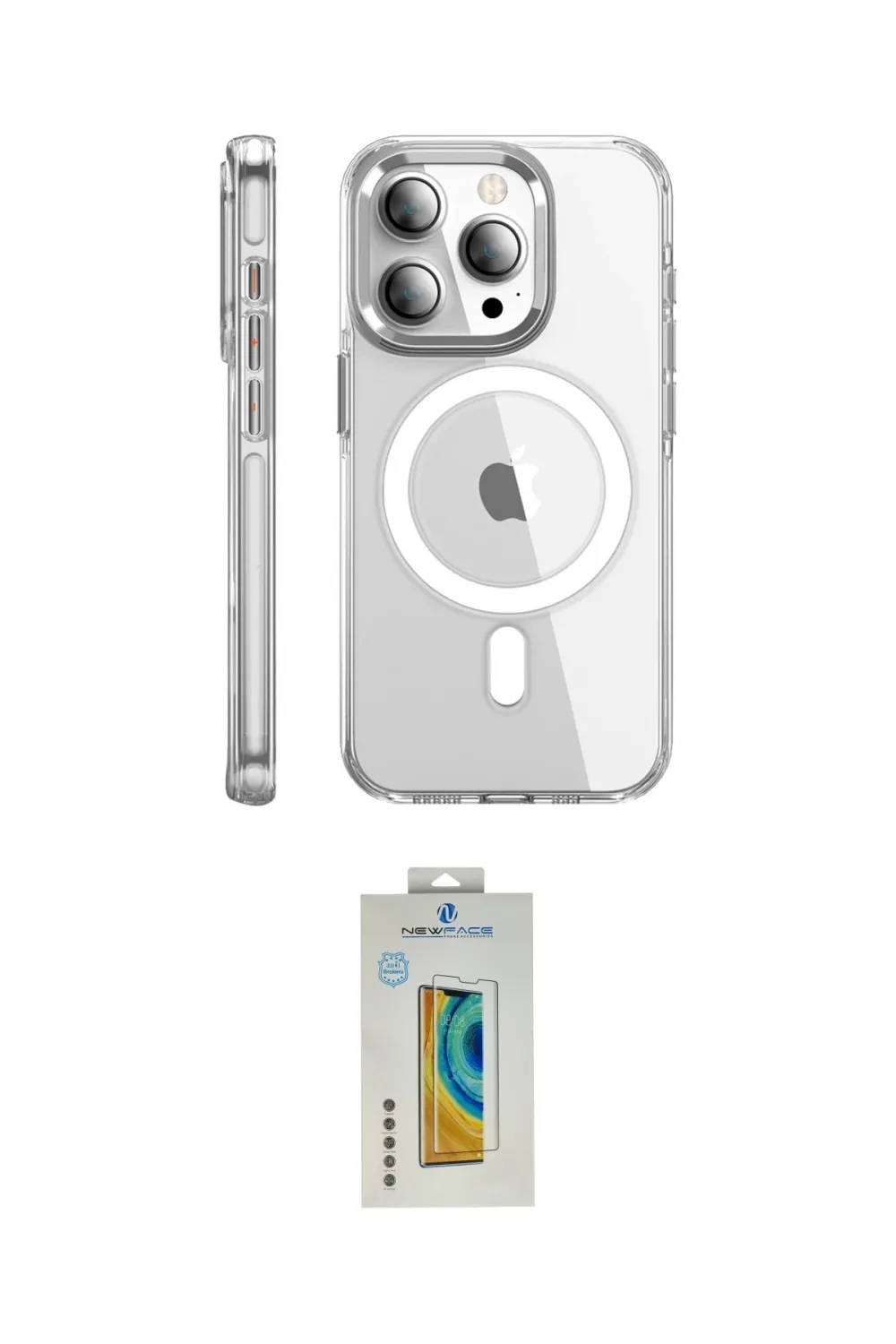ieg™ iPhone 15 Pro Max Kılıf Nova Doku - Siyah Polymer Nano Ekran Koruyucu