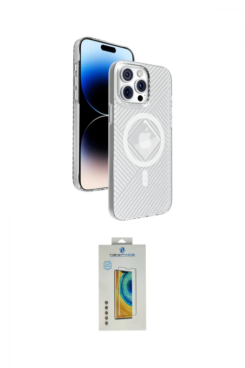 ieg™ iPhone 15 Pro Max Kılıf Nova Modern Prime - Siyah Polymer Nano Ekran Koruyucu