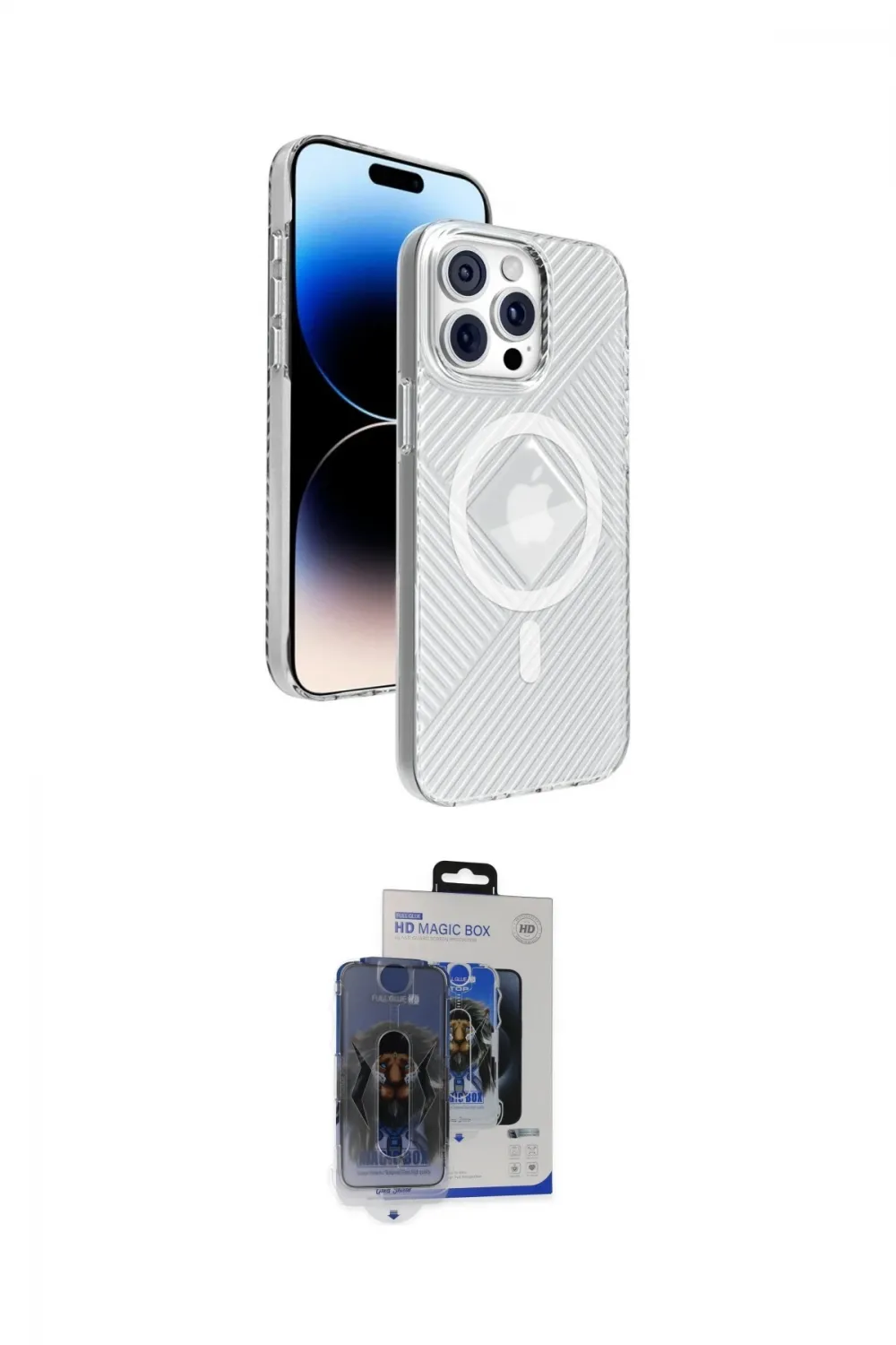 ieg™ iPhone 15 Pro Max Kılıf Nova Modern Prime - Siyah Vanessa Magic Cam