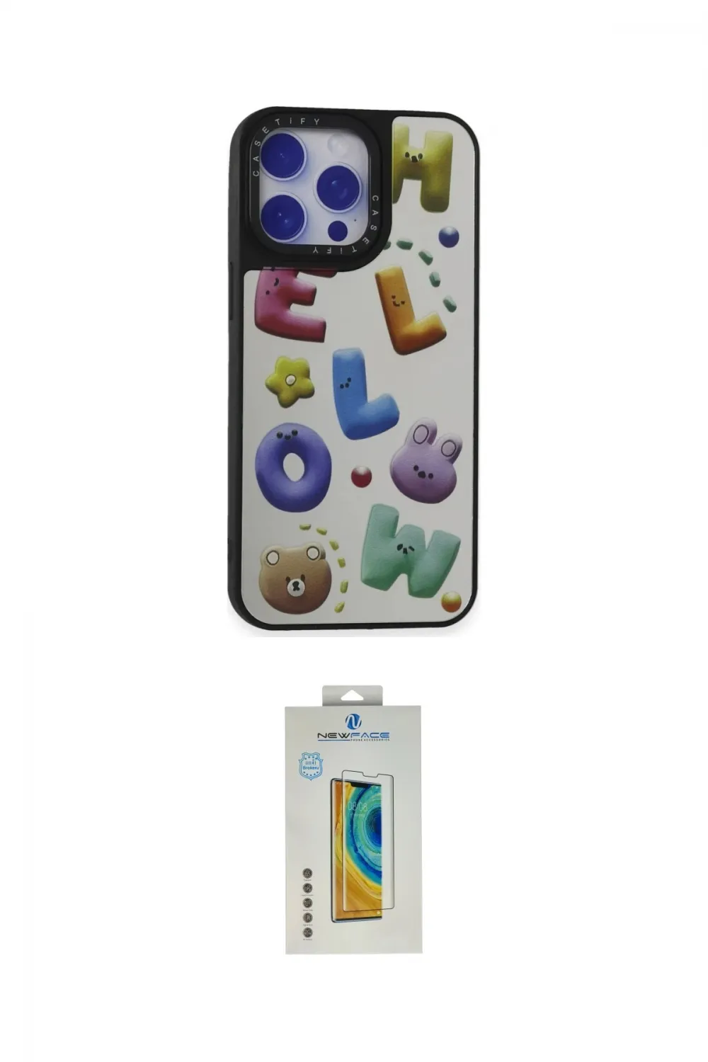 ieg™ iPhone 15 Pro Max Kılıf Odak Klasik Serisi - Siyah Polymer Nano Ekran Koruyucu
