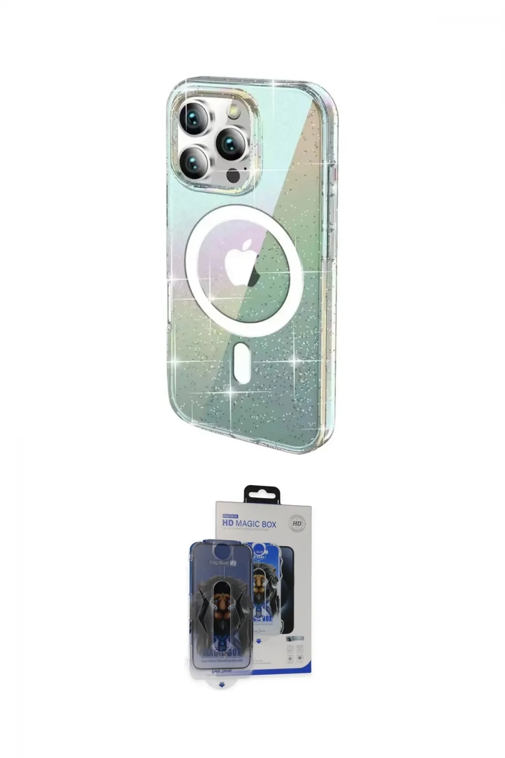 ieg™ iPhone 15 Pro Max Kılıf Odak Modern Serisi - Siyah Vanessa Magic Cam