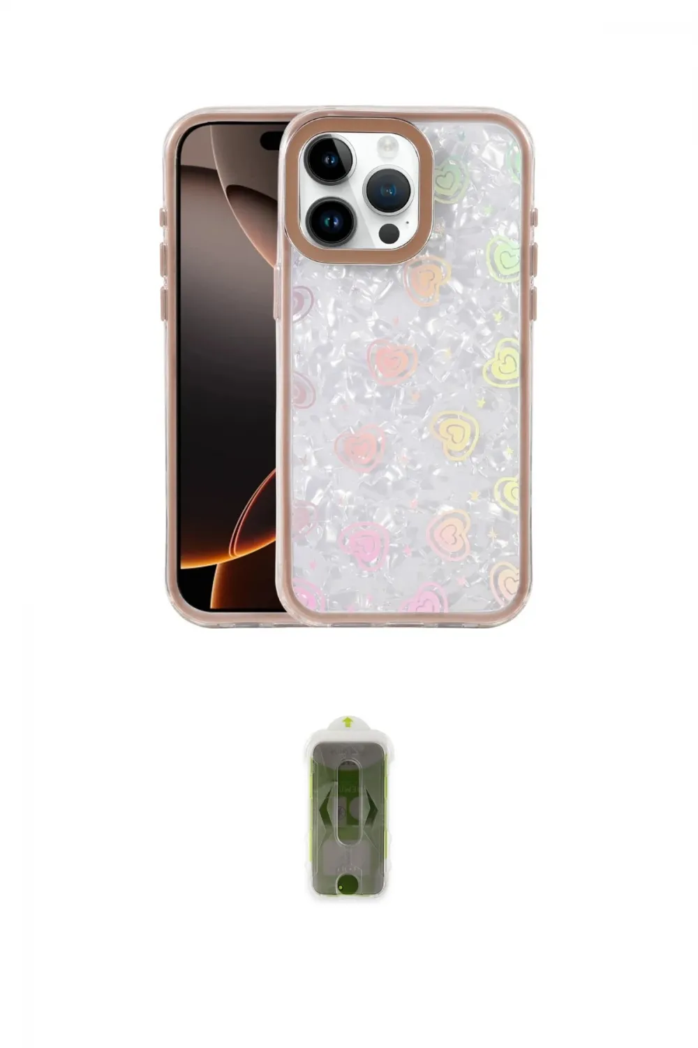 ieg™ iPhone 15 Pro Max Kılıf Odak Prime - Siyah Joko Magic 5D Hayalet Cam