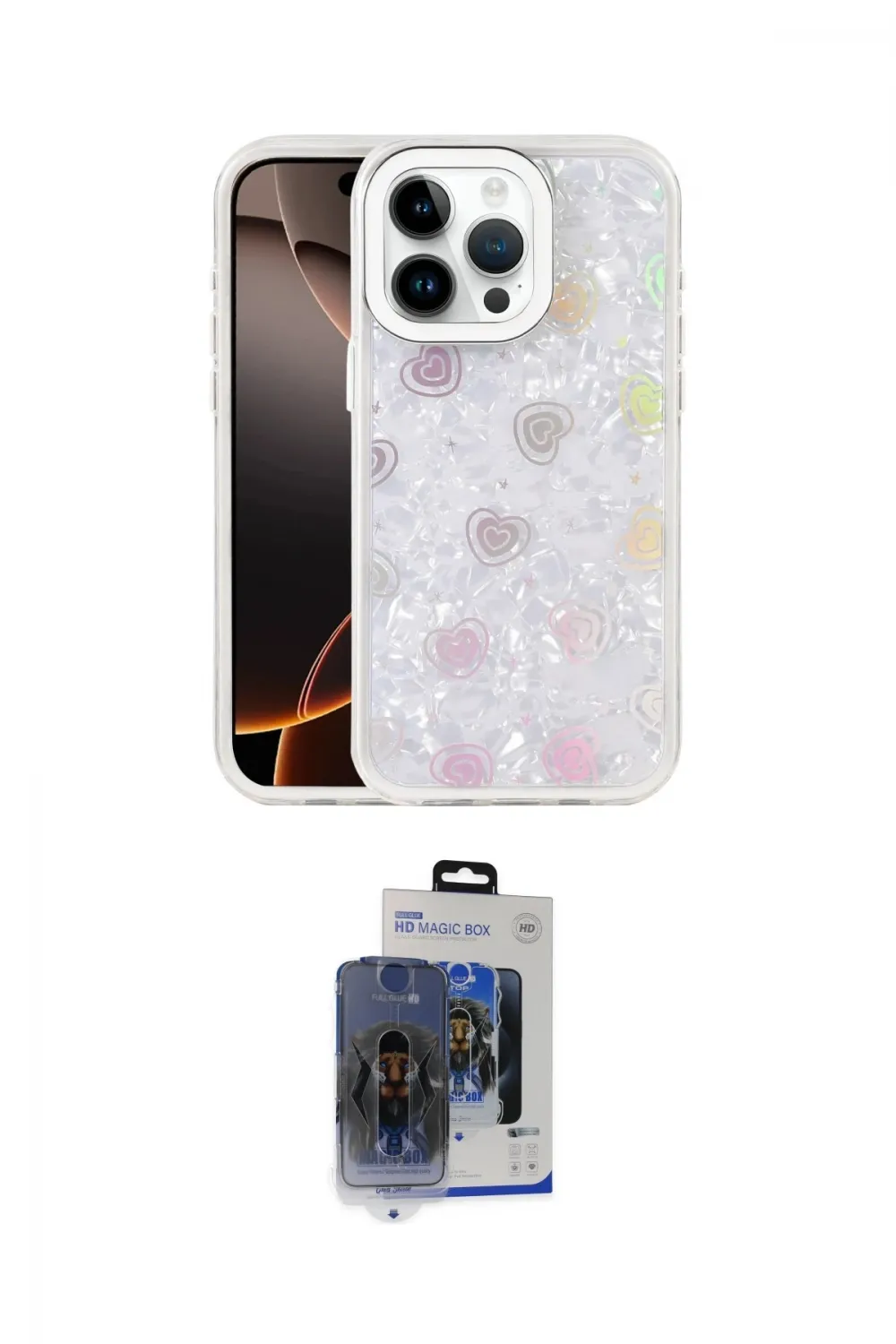 ieg™ iPhone 15 Pro Max Kılıf Odak Prime - Siyah Vanessa Magic Cam