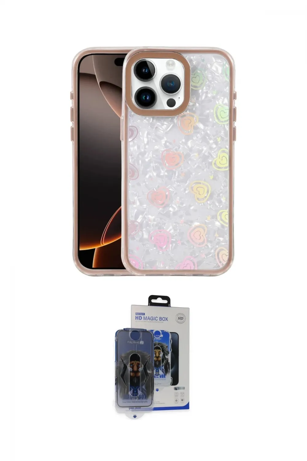 ieg™ iPhone 15 Pro Max Kılıf Odak Prime - Siyah Vanessa Magic Cam