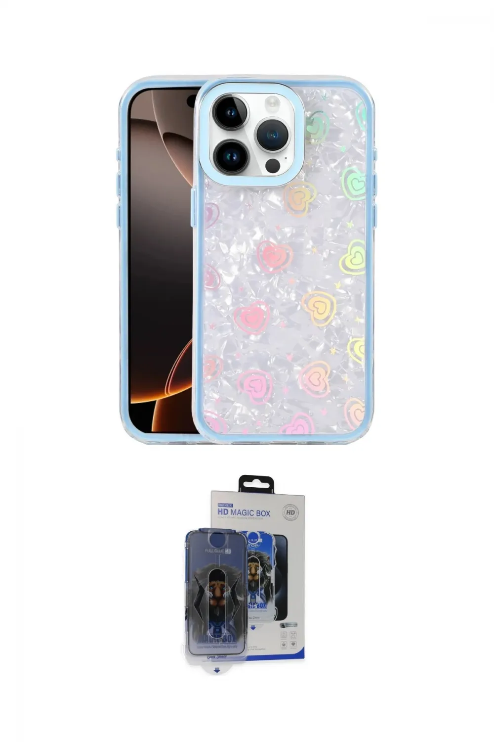 ieg™ iPhone 15 Pro Max Kılıf Odak Prime - Siyah Vanessa Magic Cam