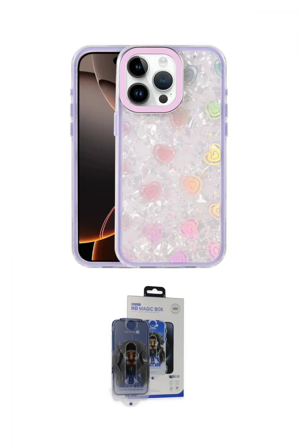 ieg™ iPhone 15 Pro Max Kılıf Odak Prime - Siyah Vanessa Magic Cam