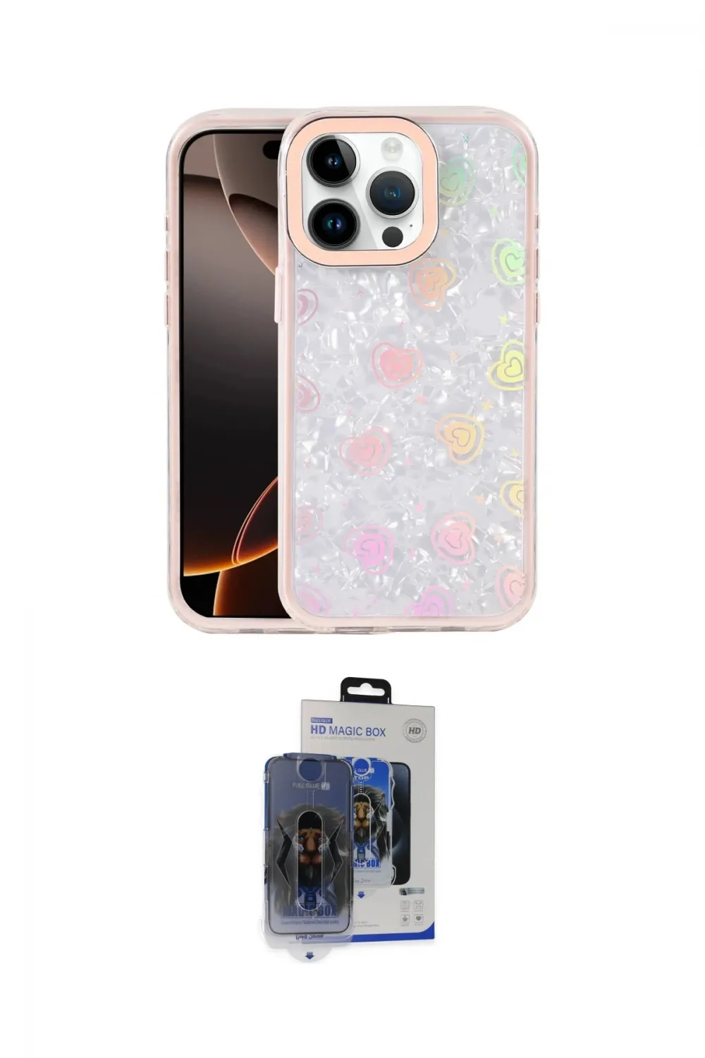 ieg™ iPhone 15 Pro Max Kılıf Odak Prime - Siyah Vanessa Magic Cam