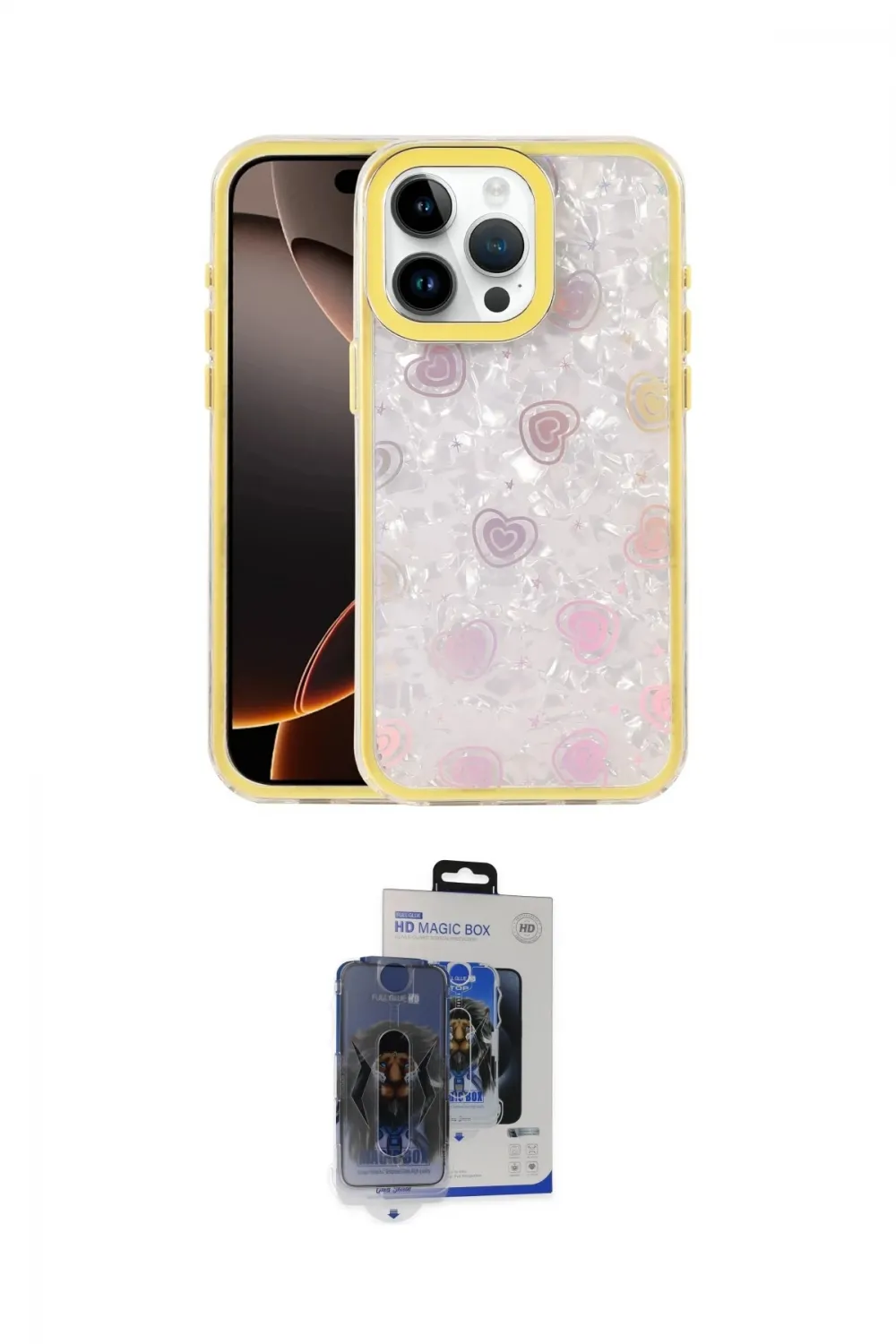 ieg™ iPhone 15 Pro Max Kılıf Odak Prime - Siyah Vanessa Magic Cam