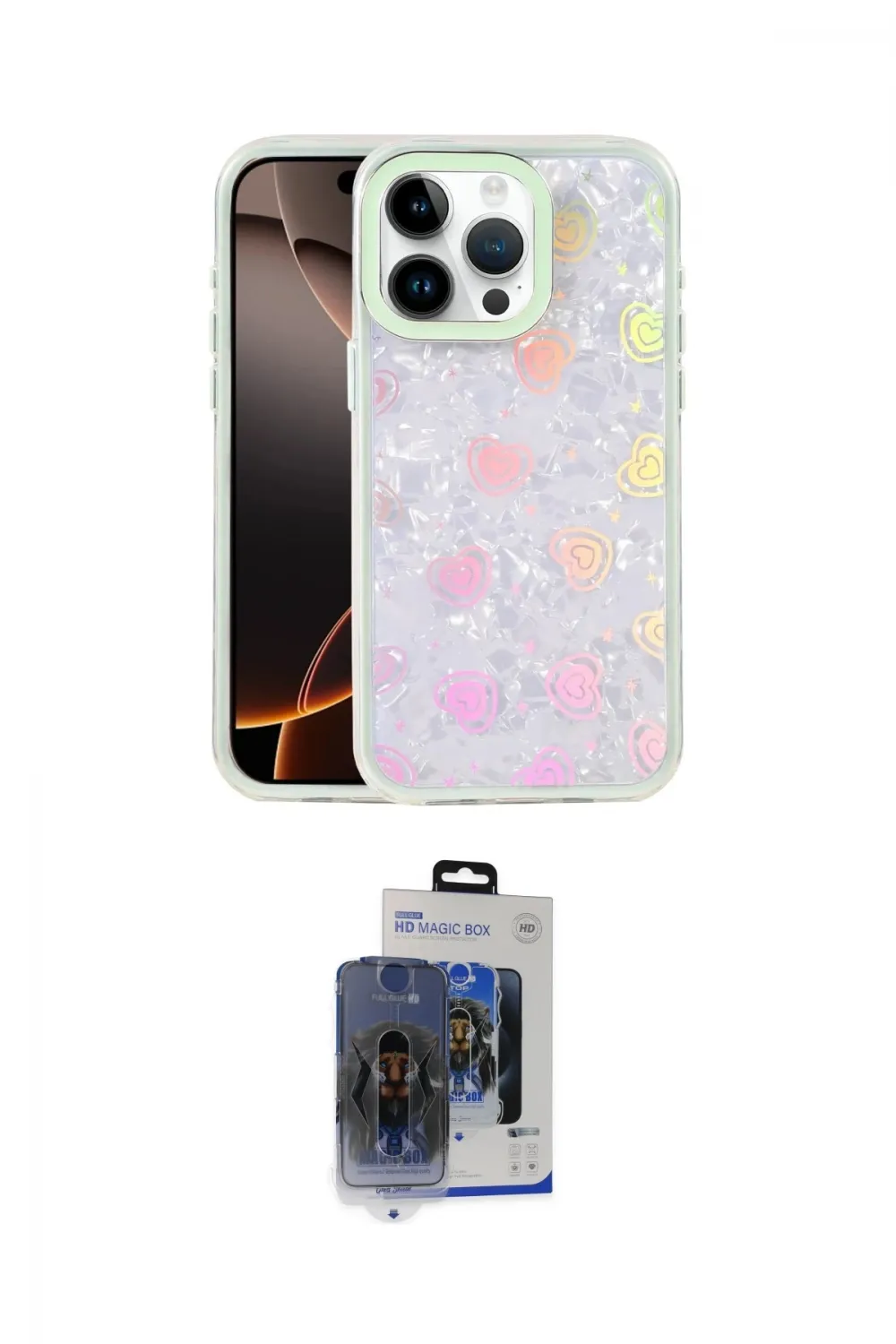 ieg™ iPhone 15 Pro Max Kılıf Odak Prime - Siyah Vanessa Magic Cam