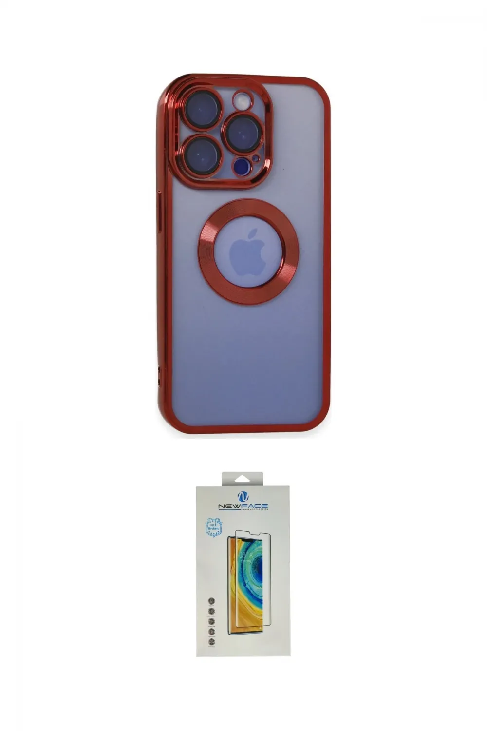 ieg™ iPhone 15 Pro Max Kılıf Pusula Form - Siyah Polymer Nano Ekran Koruyucu