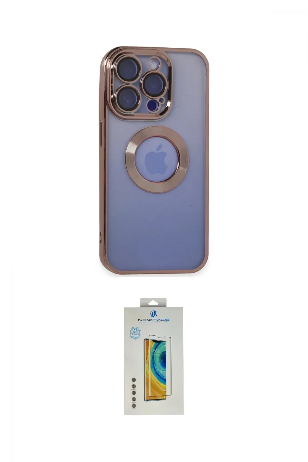 ieg™ iPhone 15 Pro Max Kılıf Pusula Form - Siyah Polymer Nano Ekran Koruyucu