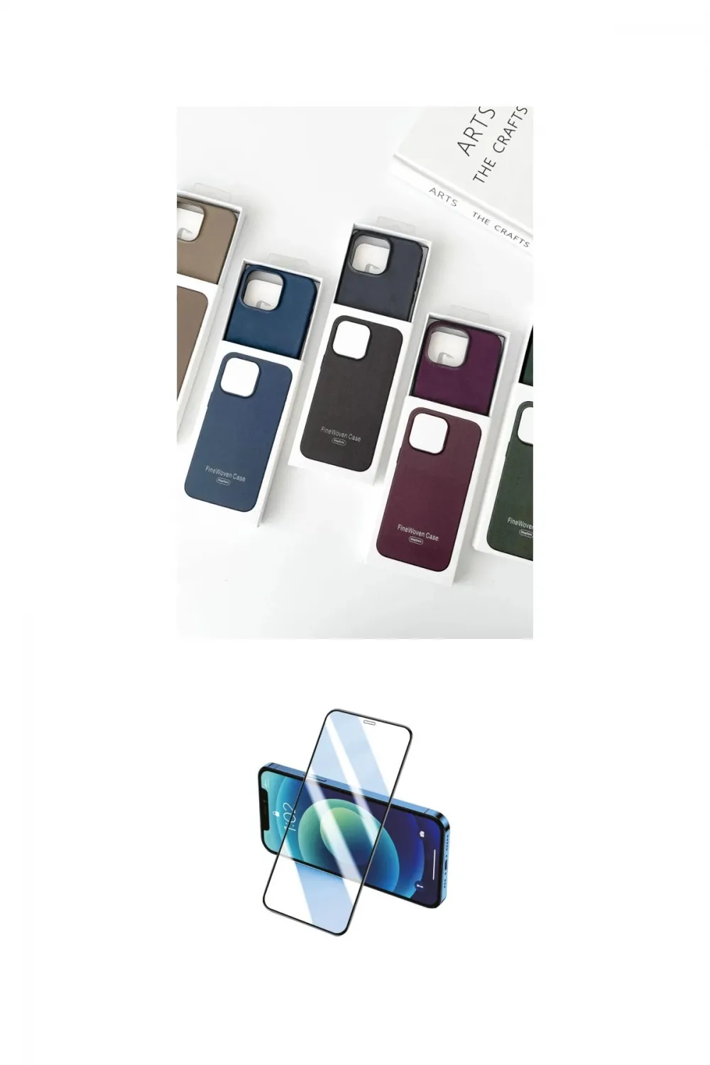ieg™ iPhone 15 Pro Max Kılıf Pusula Modern - Siyah 3D Antistatik Seramik Nano Ekran Koruyucu