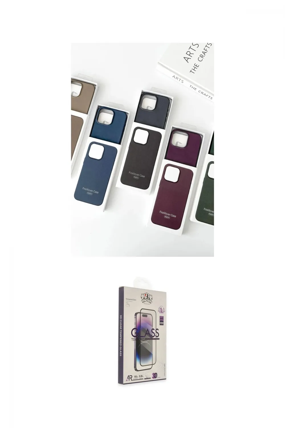 ieg™ iPhone 15 Pro Max Kılıf Pusula Modern - Siyah Bilvis 3D Cam Ekran Koruyucu