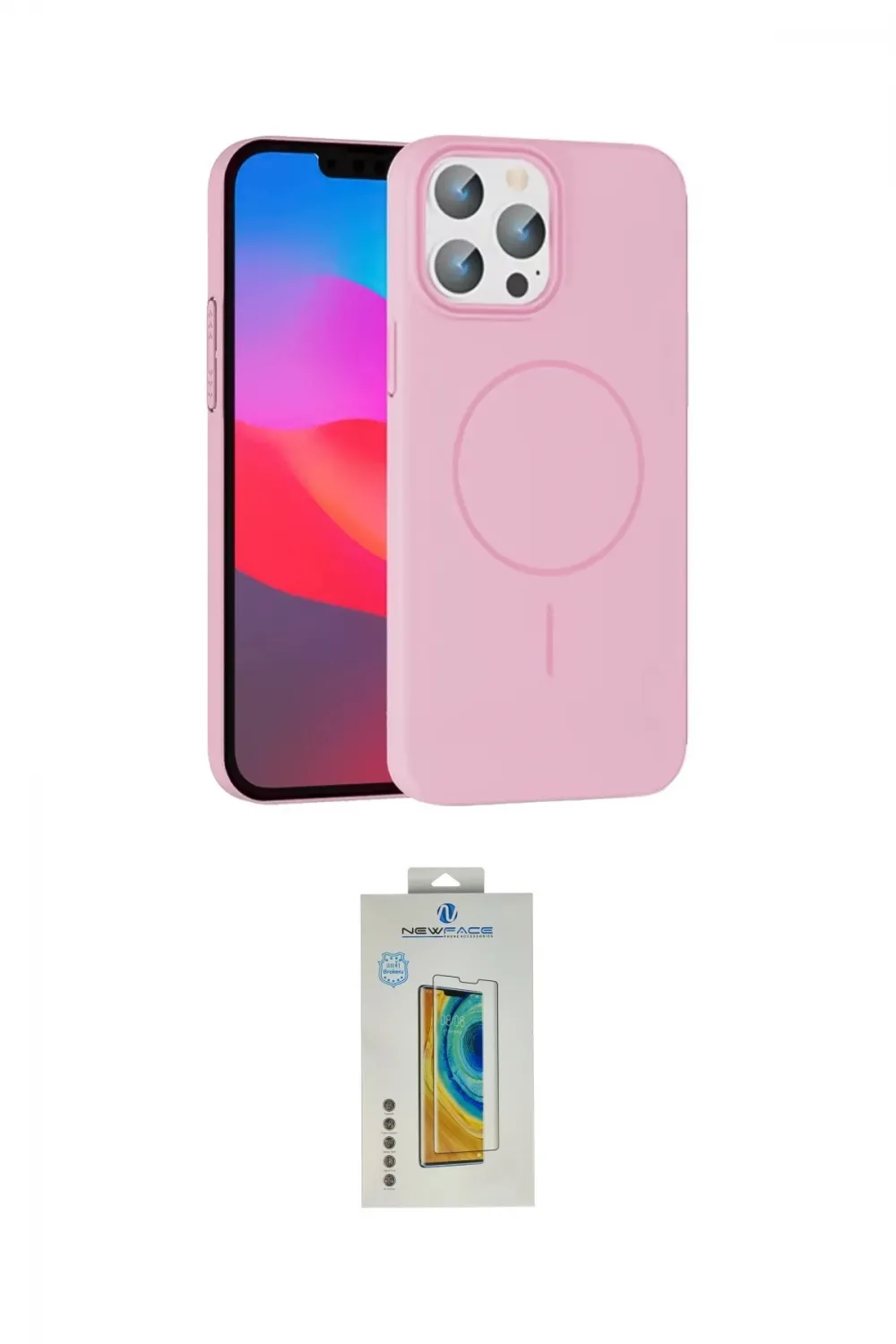 ieg™ iPhone 15 Pro Max Kılıf Siluet Doku Özel Seri - Siyah Polymer Nano Ekran Koruyucu