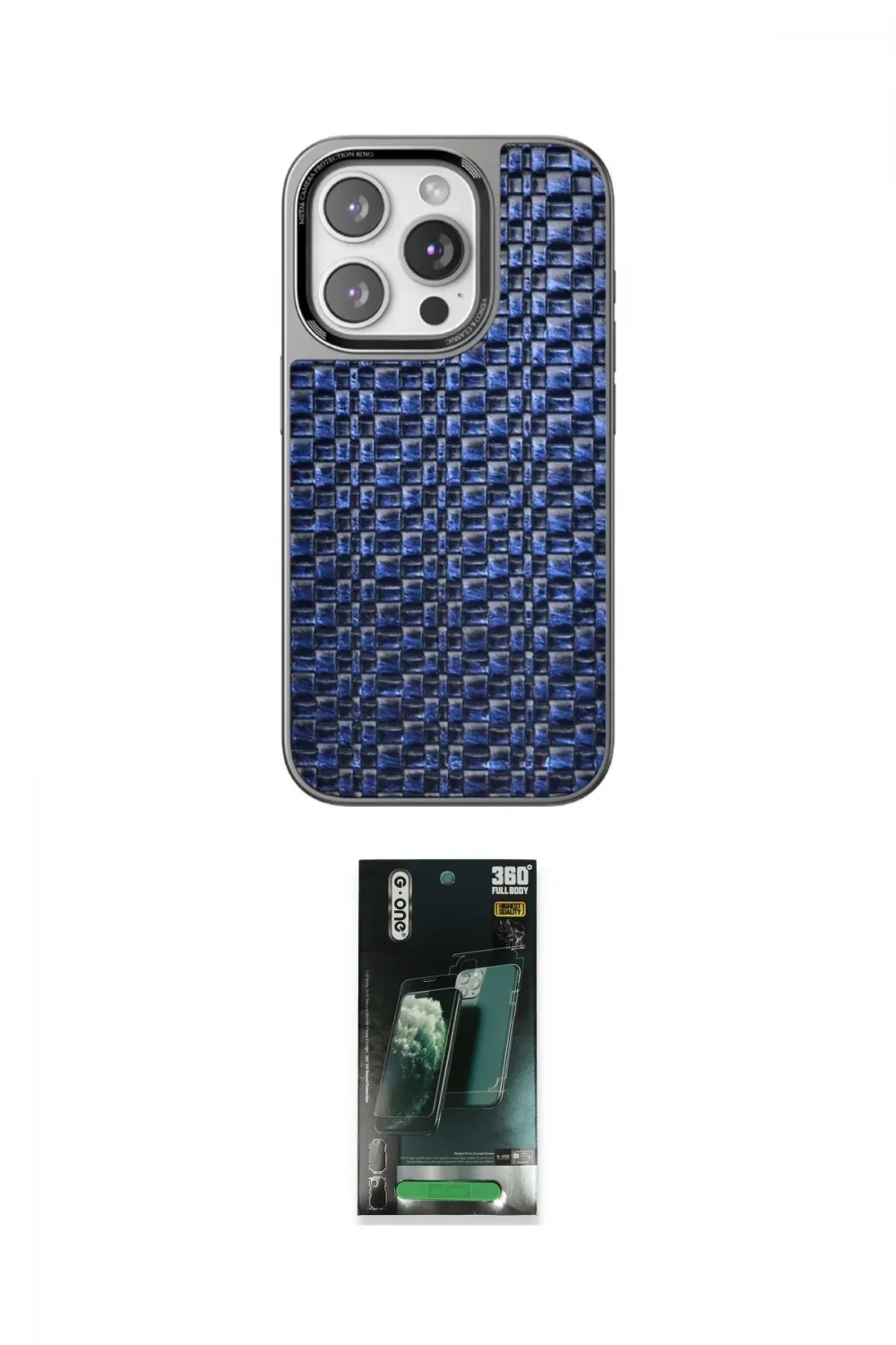 ieg™ iPhone 15 Pro Max Kılıf Siluet Form Serisi - Siyah 360 Mat Full Body Arka Koruyucu