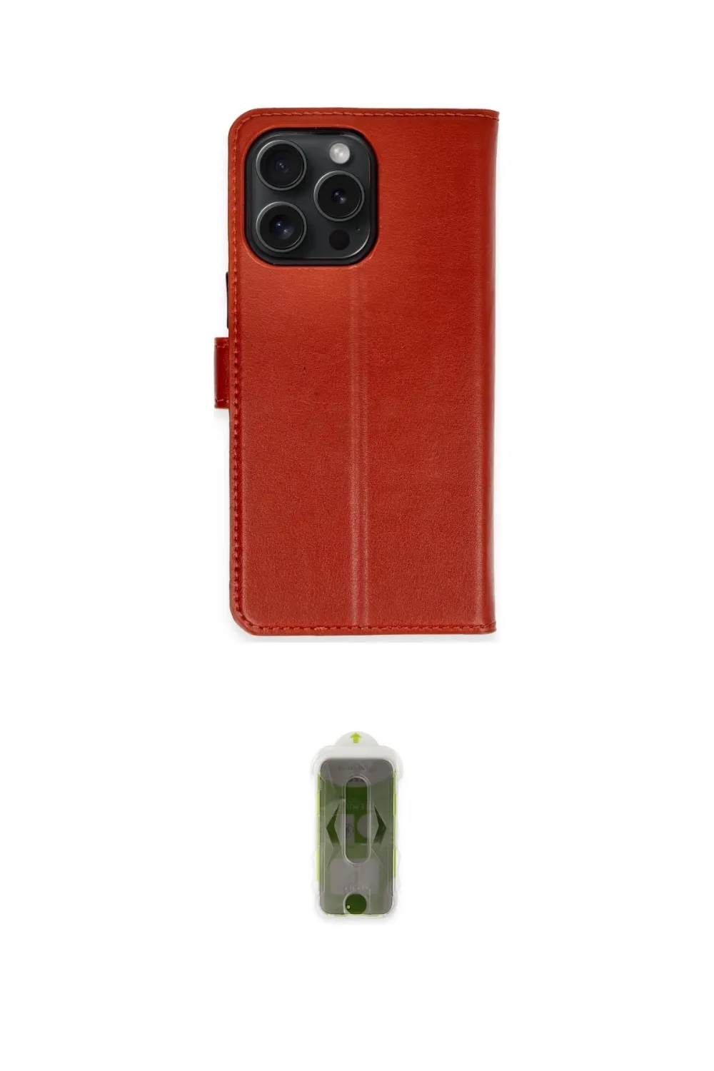 ieg™ iPhone 15 Pro Max Kılıf Siluet Işık Serisi - Siyah Joko Magic 5D Hayalet Cam