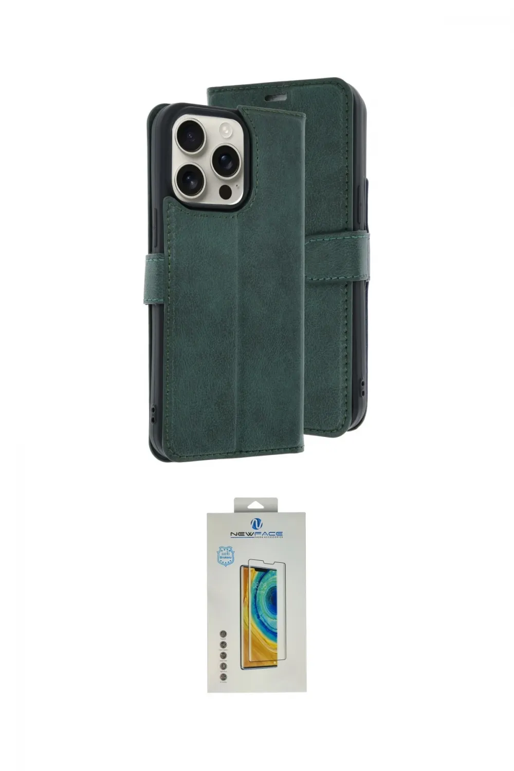 ieg™ iPhone 15 Pro Max Kılıf Siluet Işık Serisi - Siyah Polymer Nano Ekran Koruyucu