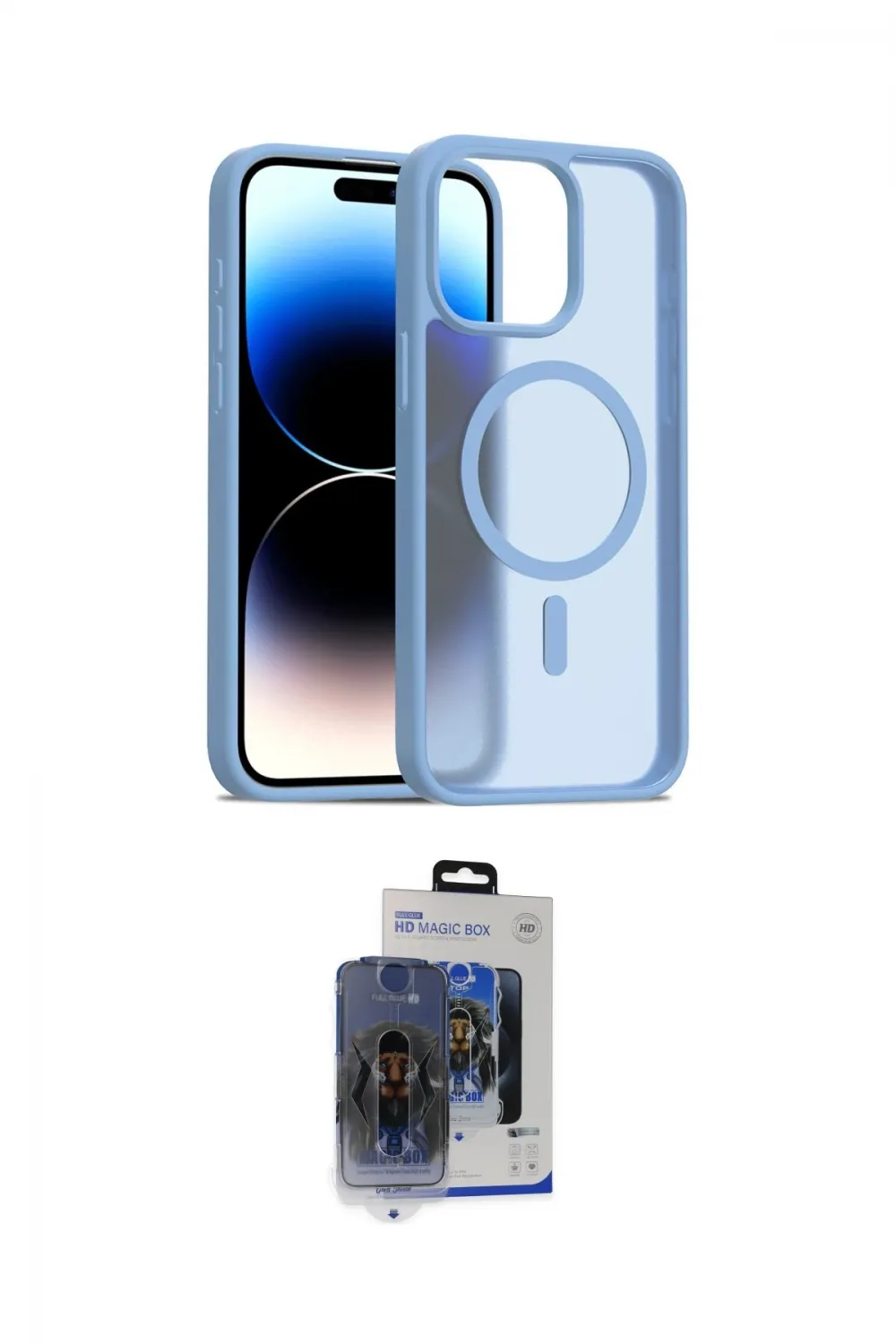 ieg™ iPhone 15 Pro Max Kılıf Siluet Minimal Prime - Siyah Vanessa Magic Cam