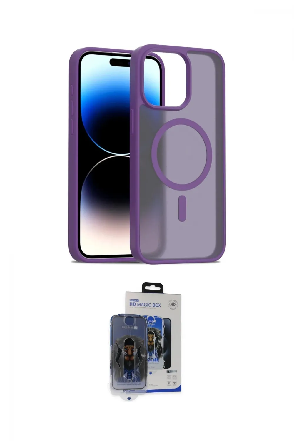 ieg™ iPhone 15 Pro Max Kılıf Siluet Minimal Prime - Siyah Vanessa Magic Cam