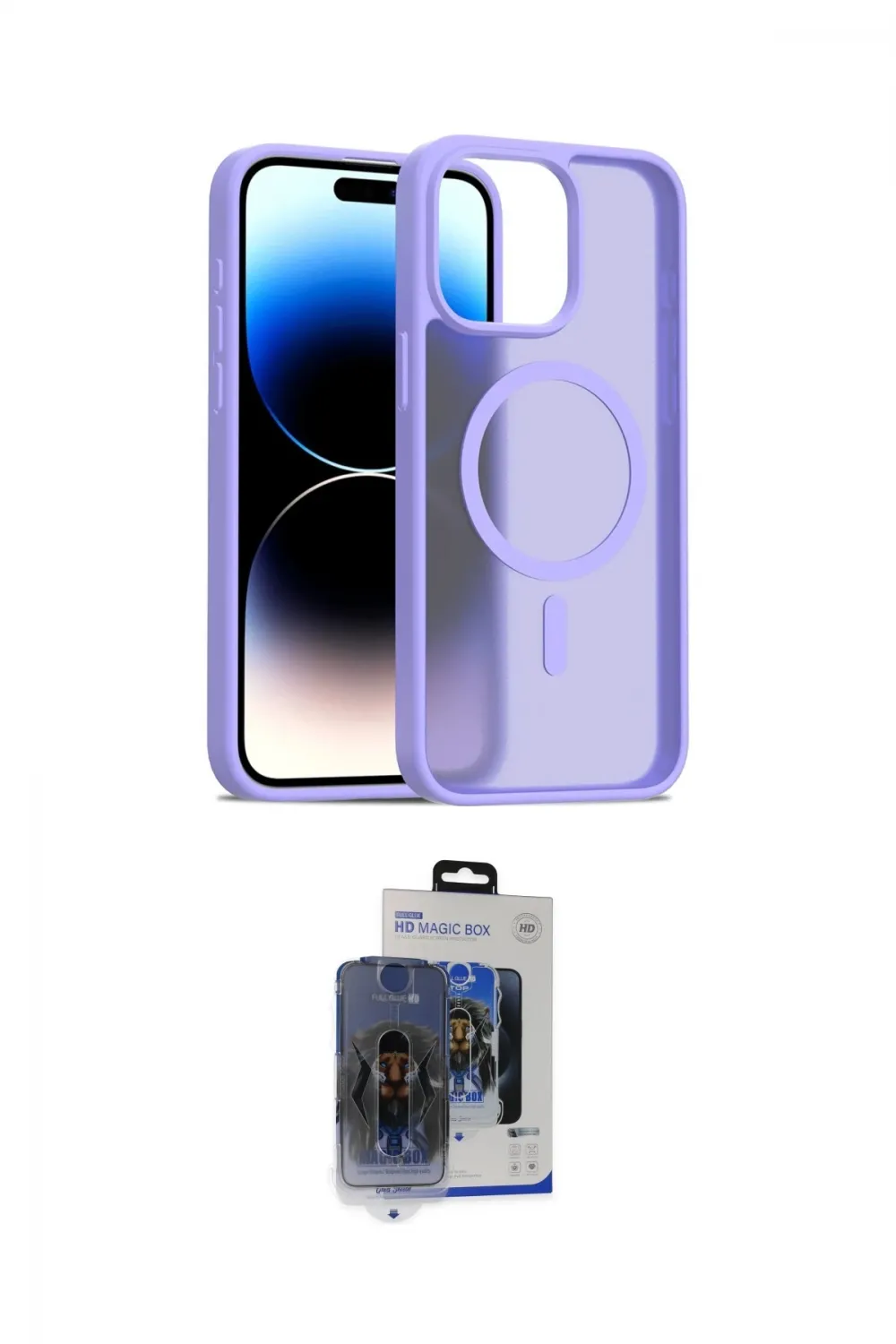 ieg™ iPhone 15 Pro Max Kılıf Siluet Minimal Prime - Siyah Vanessa Magic Cam