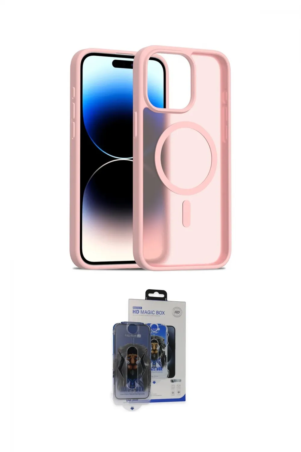 ieg™ iPhone 15 Pro Max Kılıf Siluet Minimal Prime - Siyah Vanessa Magic Cam