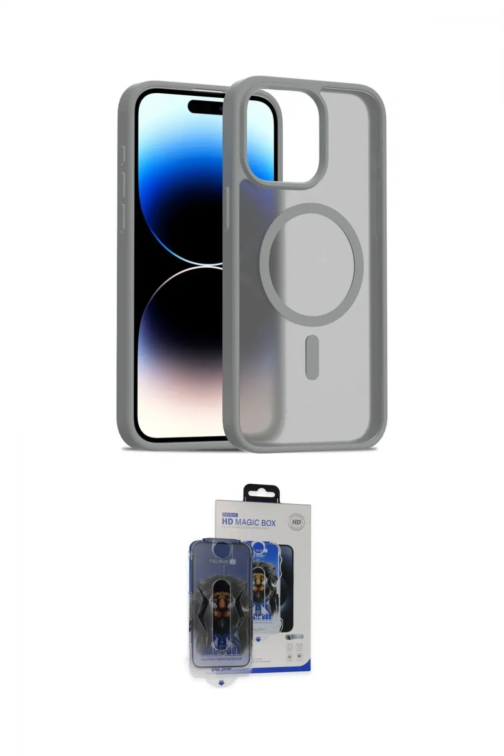 ieg™ iPhone 15 Pro Max Kılıf Siluet Minimal Prime - Siyah Vanessa Magic Cam