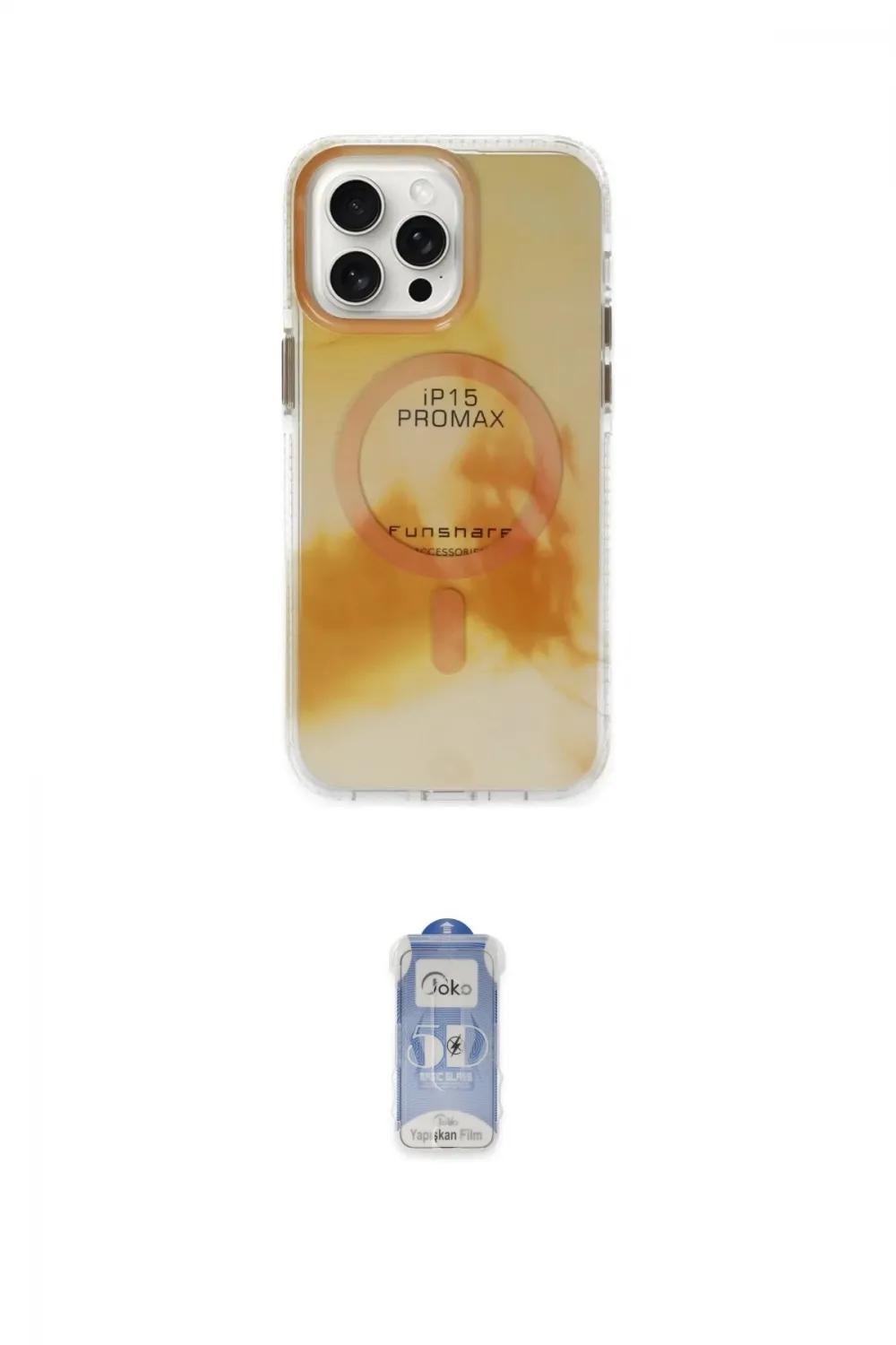 ieg™ iPhone 15 Pro Max Kılıf Ufuk Doku Prime - Siyah Joko Magic 5D Cam