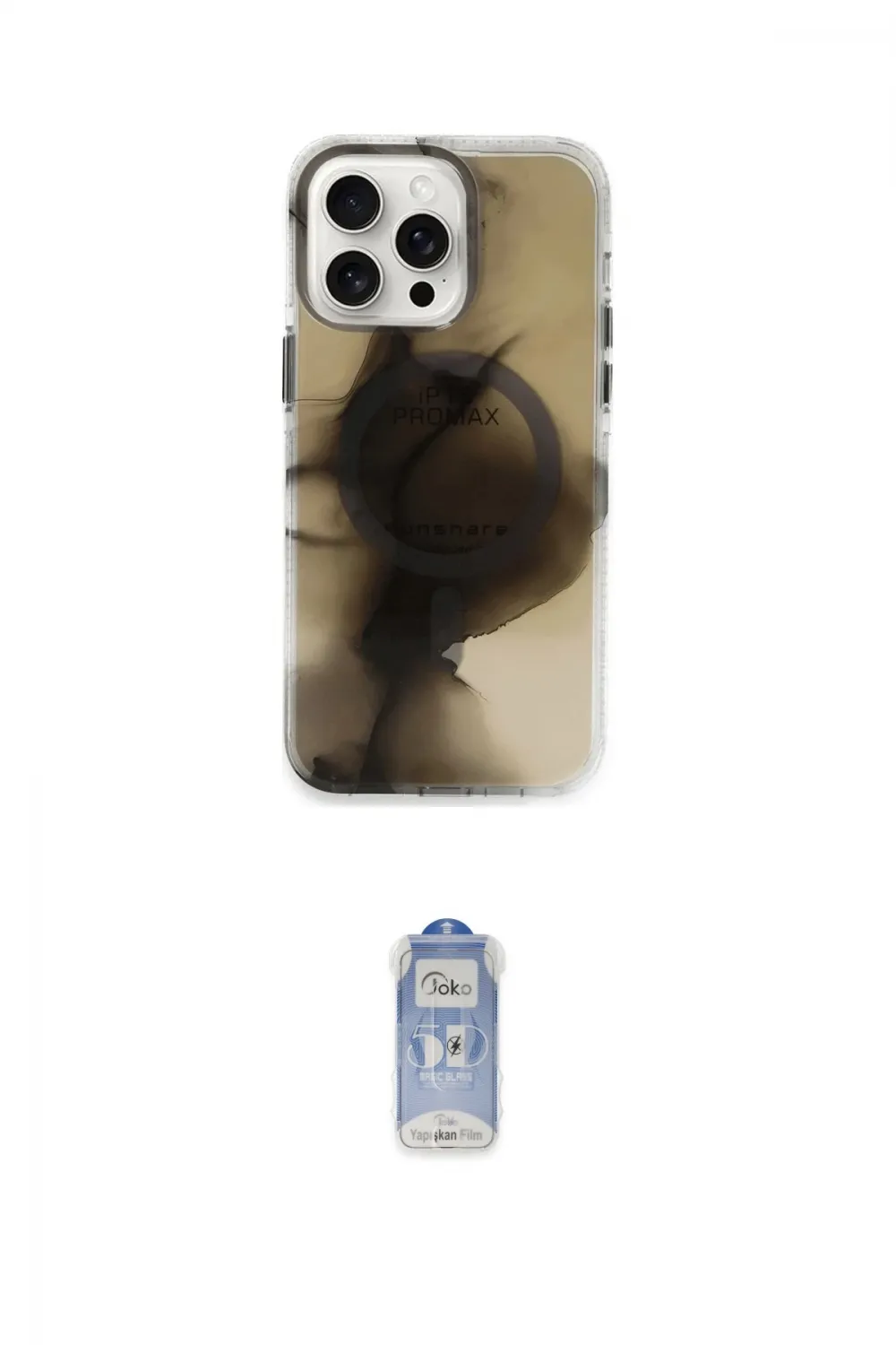 ieg™ iPhone 15 Pro Max Kılıf Ufuk Doku Prime - Siyah Joko Magic 5D Cam