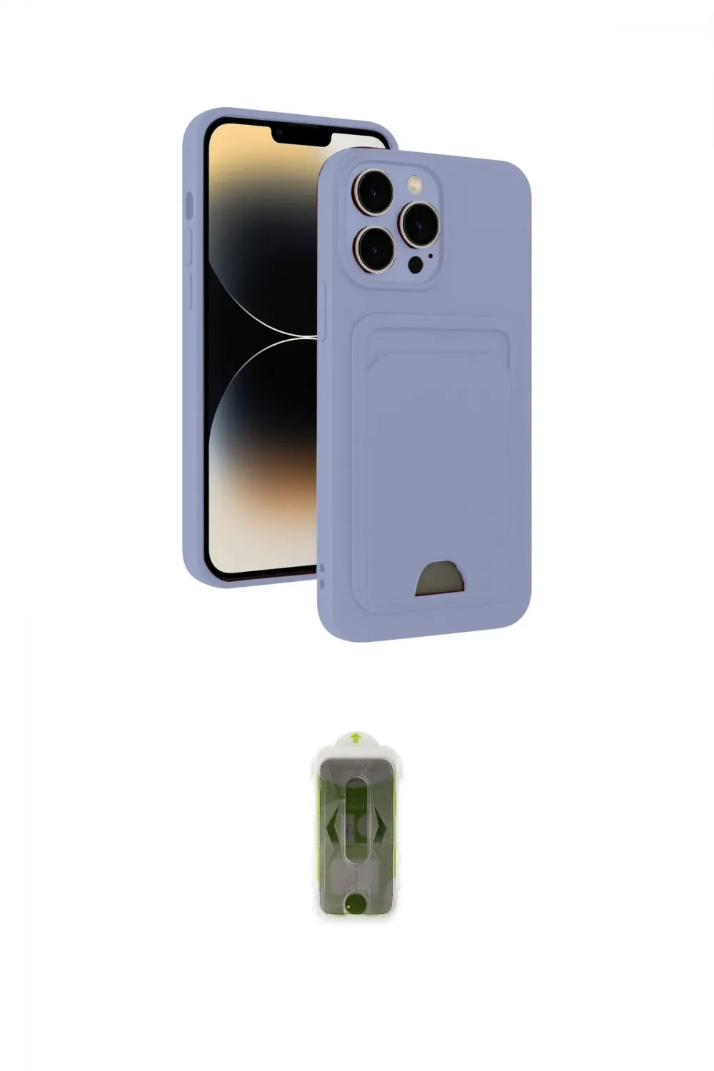 ieg™ iPhone 15 Pro Max Kılıf Vadi Çizgi Prime - Siyah Joko Magic 5D Hayalet Cam
