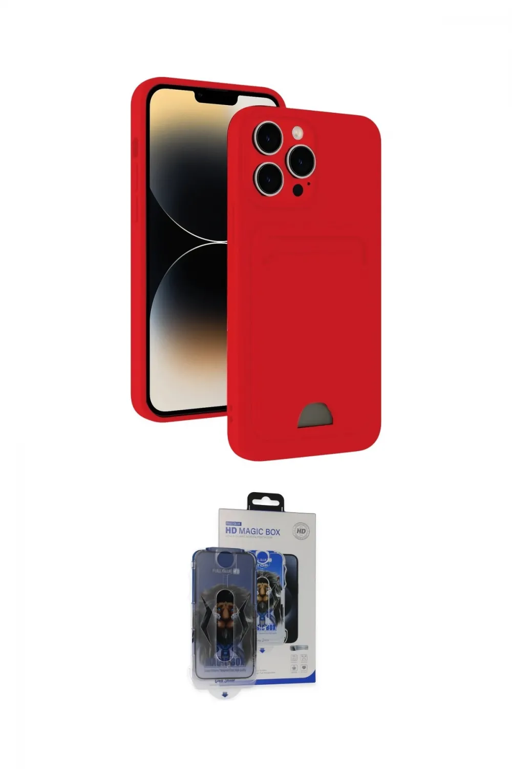 ieg™ iPhone 15 Pro Max Kılıf Vadi Çizgi Prime - Siyah Vanessa Magic Cam