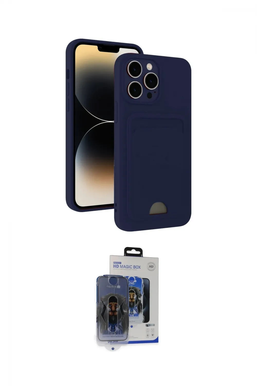 ieg™ iPhone 15 Pro Max Kılıf Vadi Çizgi Prime - Siyah Vanessa Magic Cam