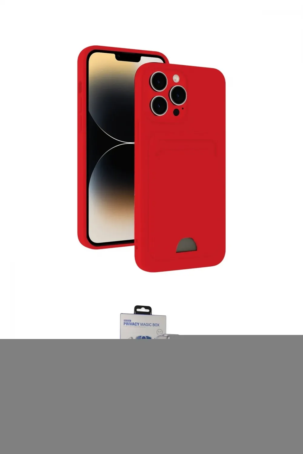 ieg™ iPhone 15 Pro Max Kılıf Vadi Çizgi Prime - Siyah Vanessa Magic Hayalet Cam