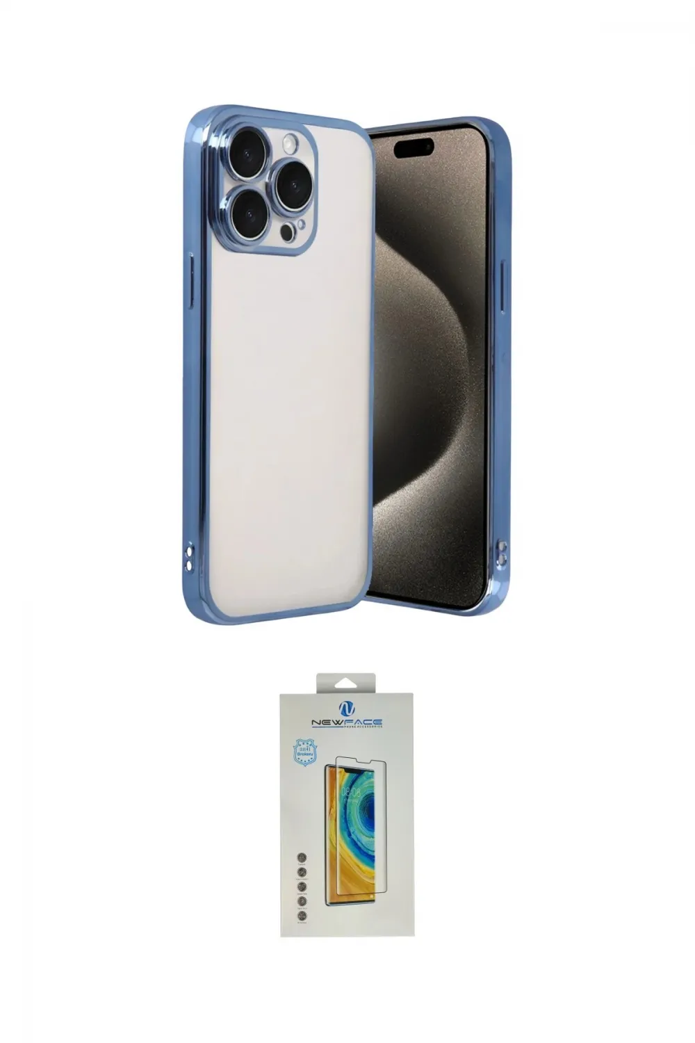 ieg™ iPhone 15 Pro Max Kılıf Vadi Minimal - Siyah Polymer Nano Ekran Koruyucu