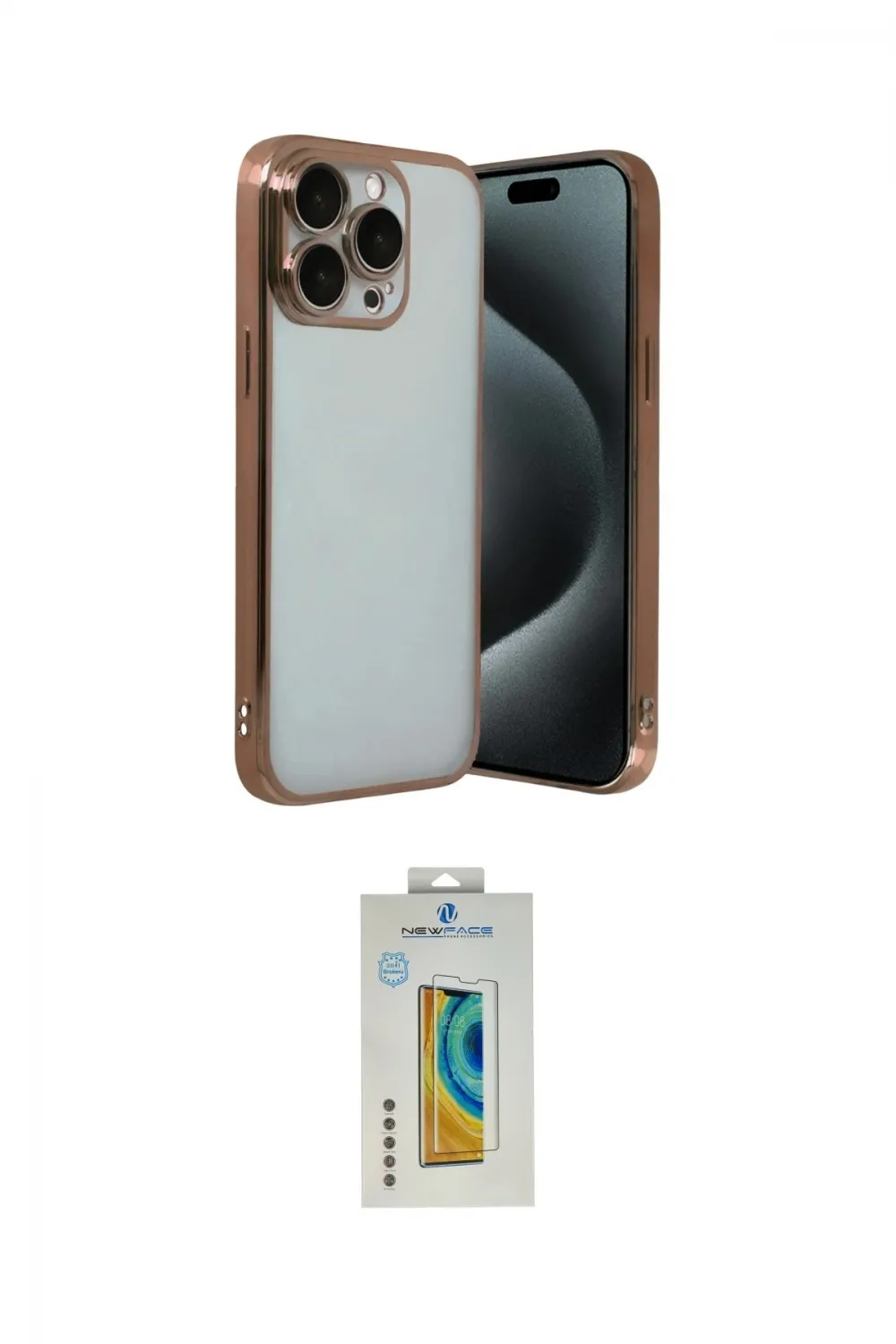 ieg™ iPhone 15 Pro Max Kılıf Vadi Minimal - Siyah Polymer Nano Ekran Koruyucu