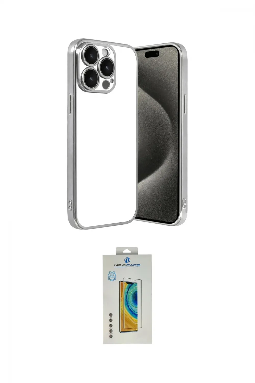 ieg™ iPhone 15 Pro Max Kılıf Vadi Minimal - Siyah Polymer Nano Ekran Koruyucu