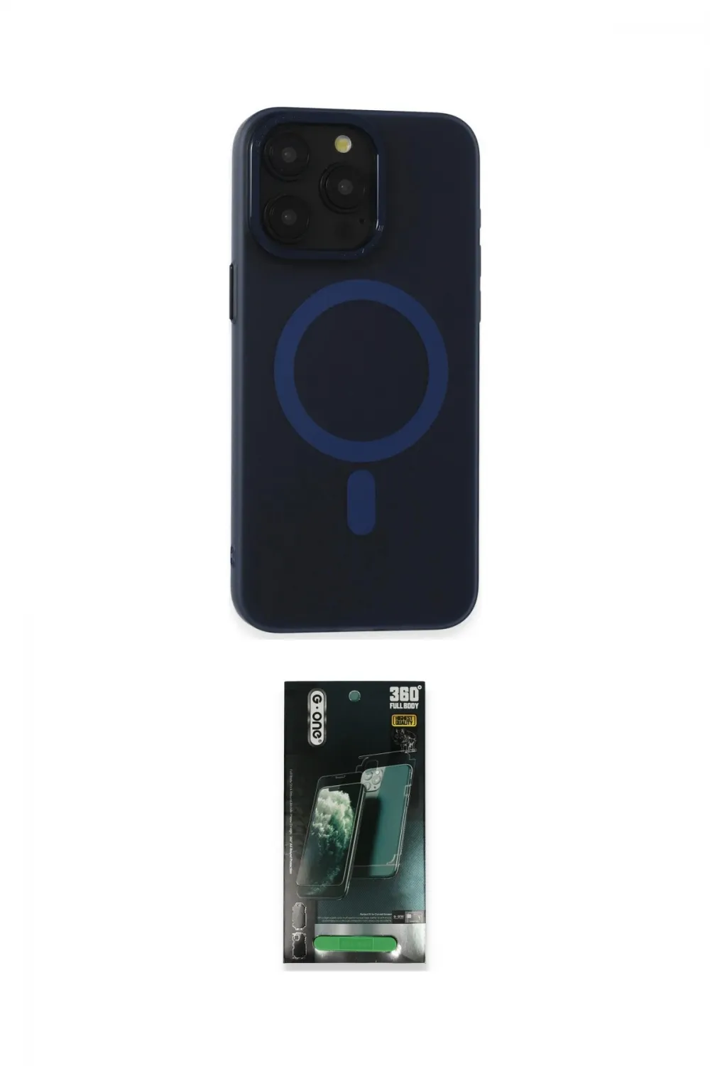 ieg™ iPhone 15 Pro Max Kılıf Yadigar Işık - Şeffaf 360 Full Body Arka Koruyucu