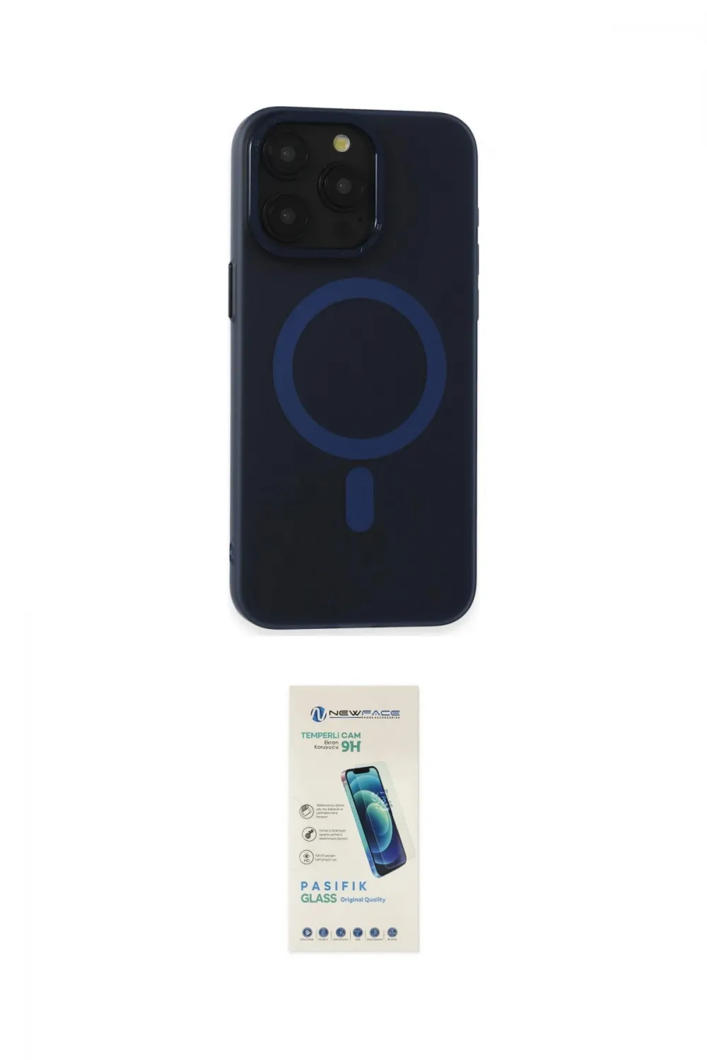 ieg™ iPhone 15 Pro Max Kılıf Yadigar Işık - Şeffaf Pasifik Cam Ekran Koruyucu