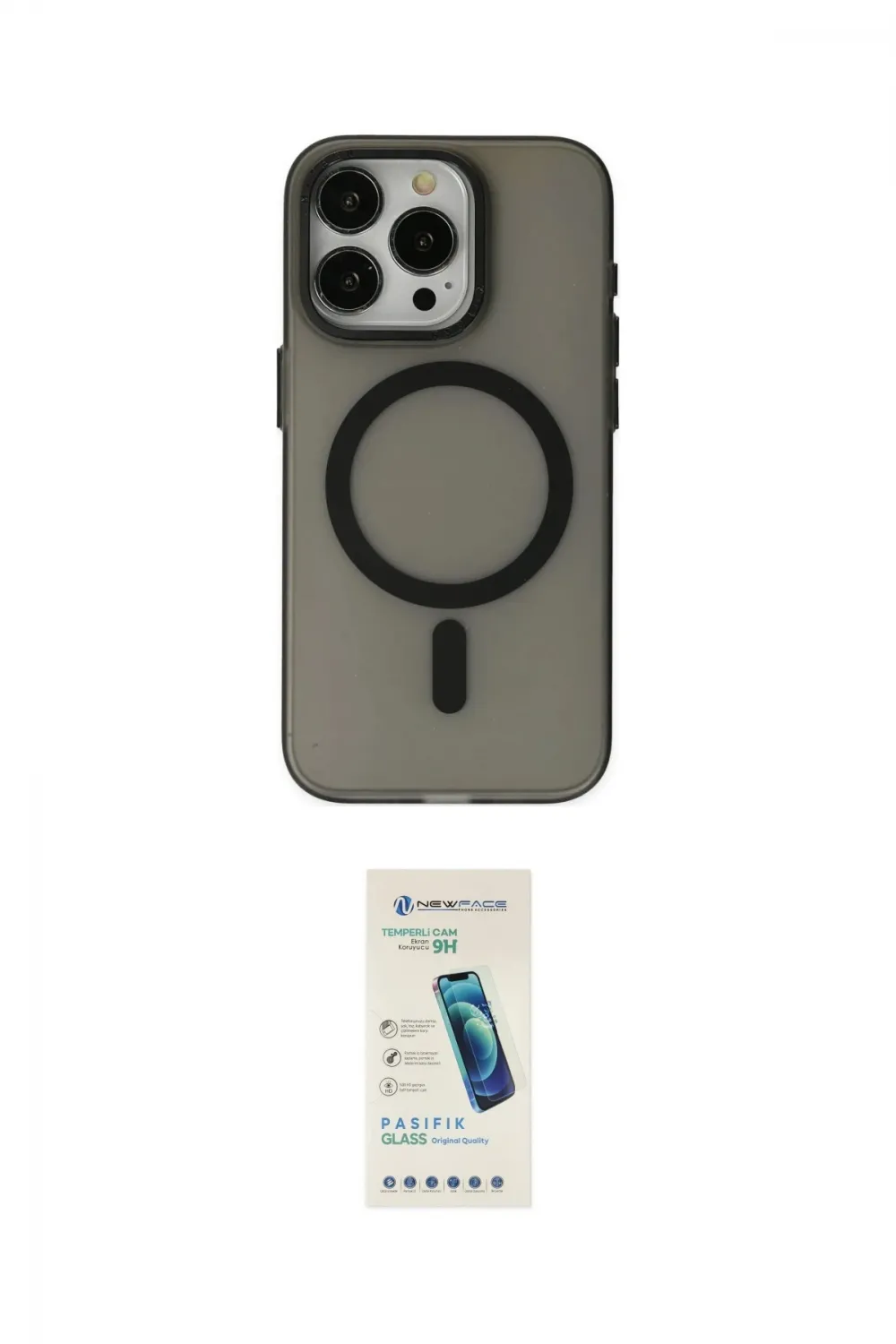ieg™ iPhone 15 Pro Max Kılıf Yadigar Işık - Şeffaf Pasifik Cam Ekran Koruyucu