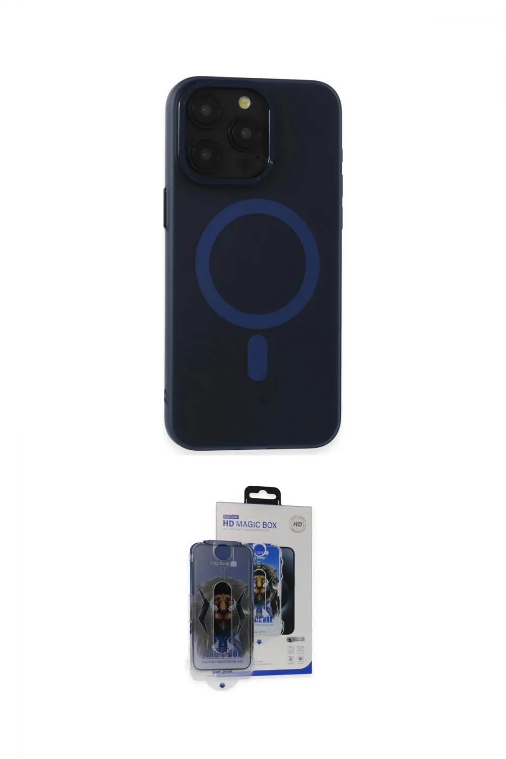 ieg™ iPhone 15 Pro Max Kılıf Yadigar Işık - Siyah Vanessa Magic Cam