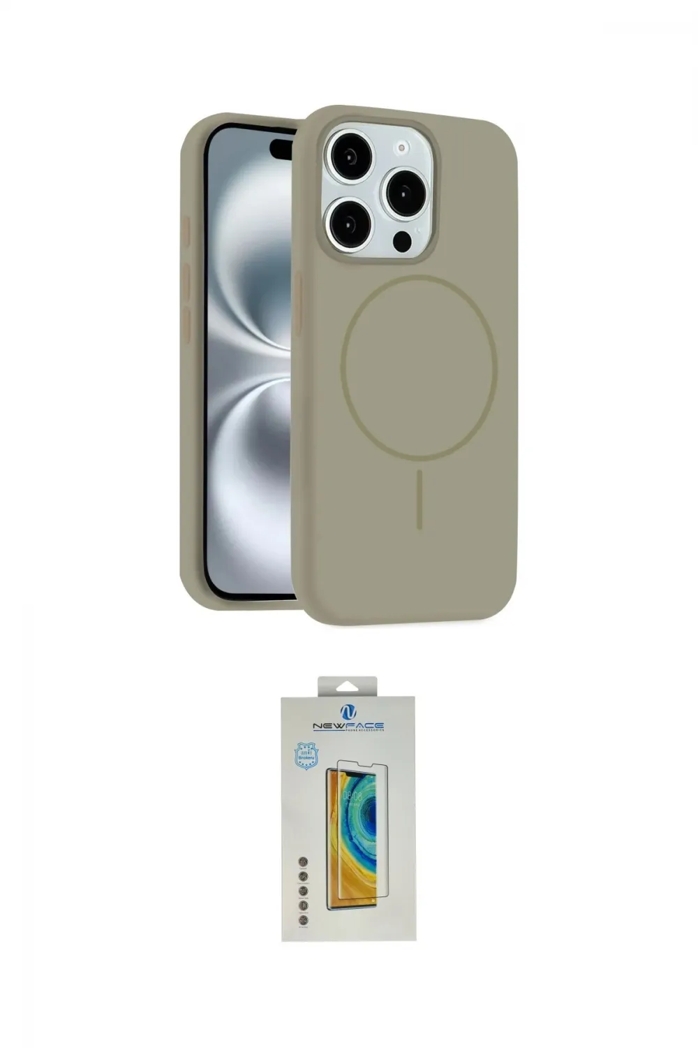 ieg™ iPhone 15 Pro Max Kılıf Yankı Form Serisi - Siyah Polymer Nano Ekran Koruyucu