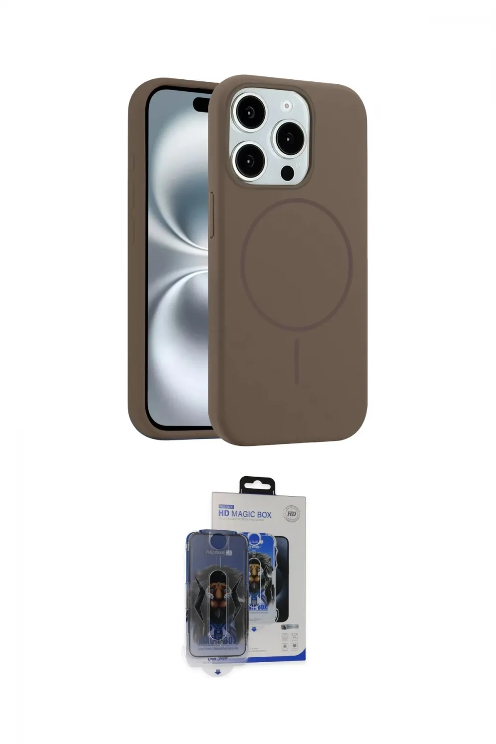 ieg™ iPhone 15 Pro Max Kılıf Yankı Form Serisi - Siyah Vanessa Magic Cam