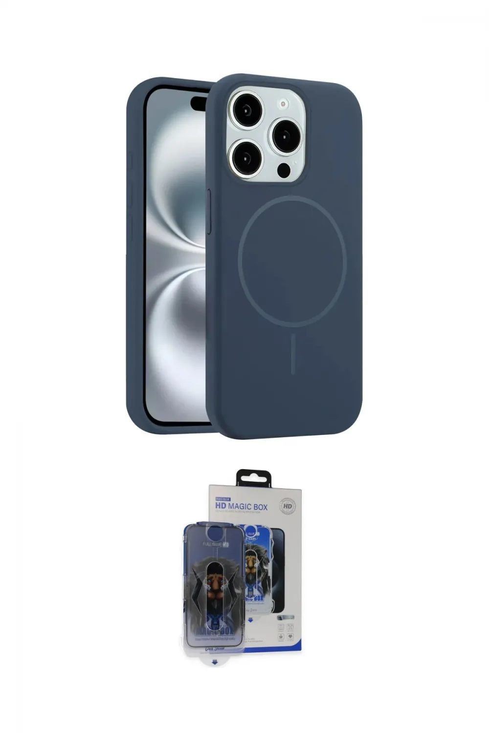 ieg™ iPhone 15 Pro Max Kılıf Yankı Form Serisi - Siyah Vanessa Magic Cam