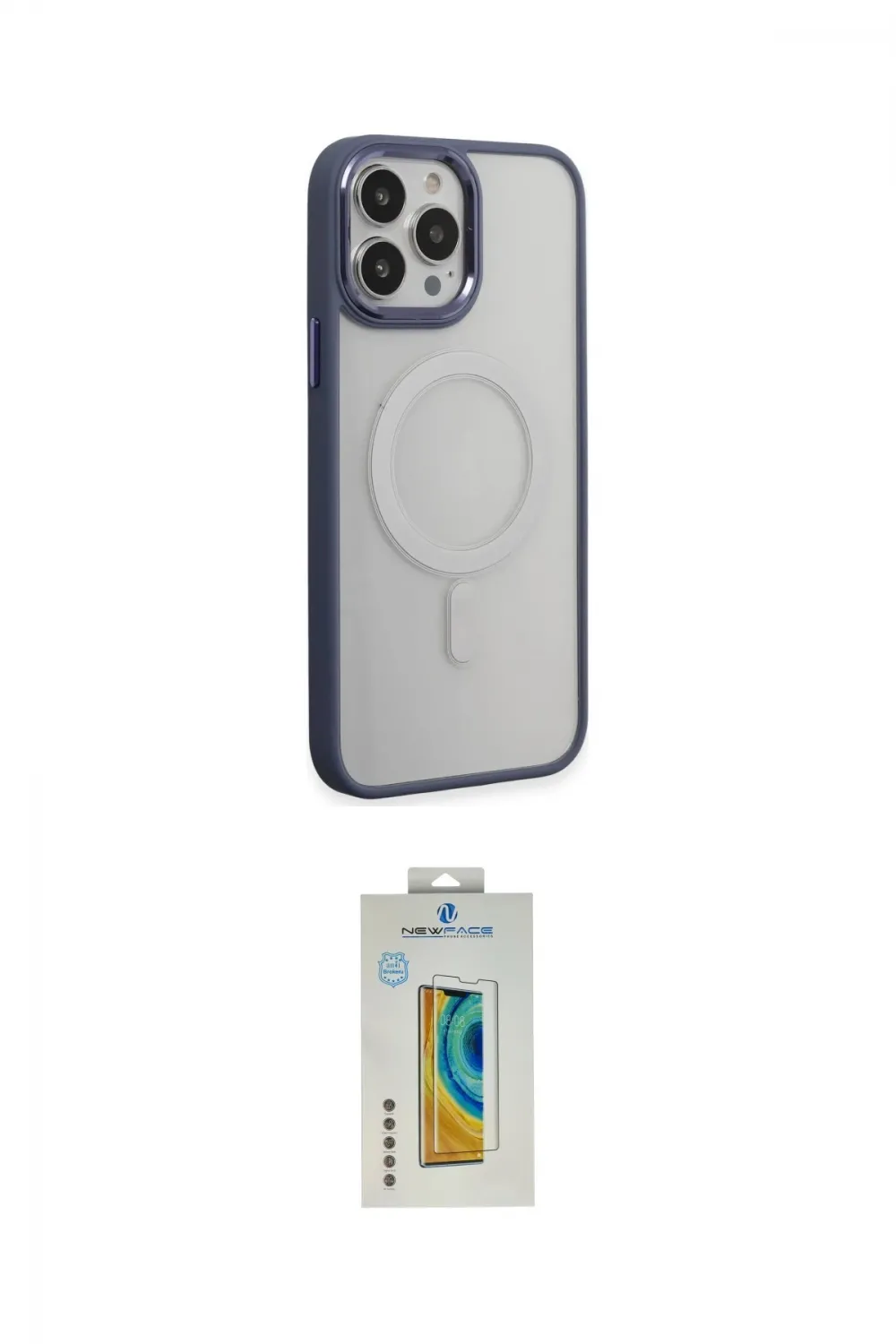 ieg™ iPhone 15 Pro Max Kılıf Yankı Işık Özel Seri - Siyah Polymer Nano Ekran Koruyucu