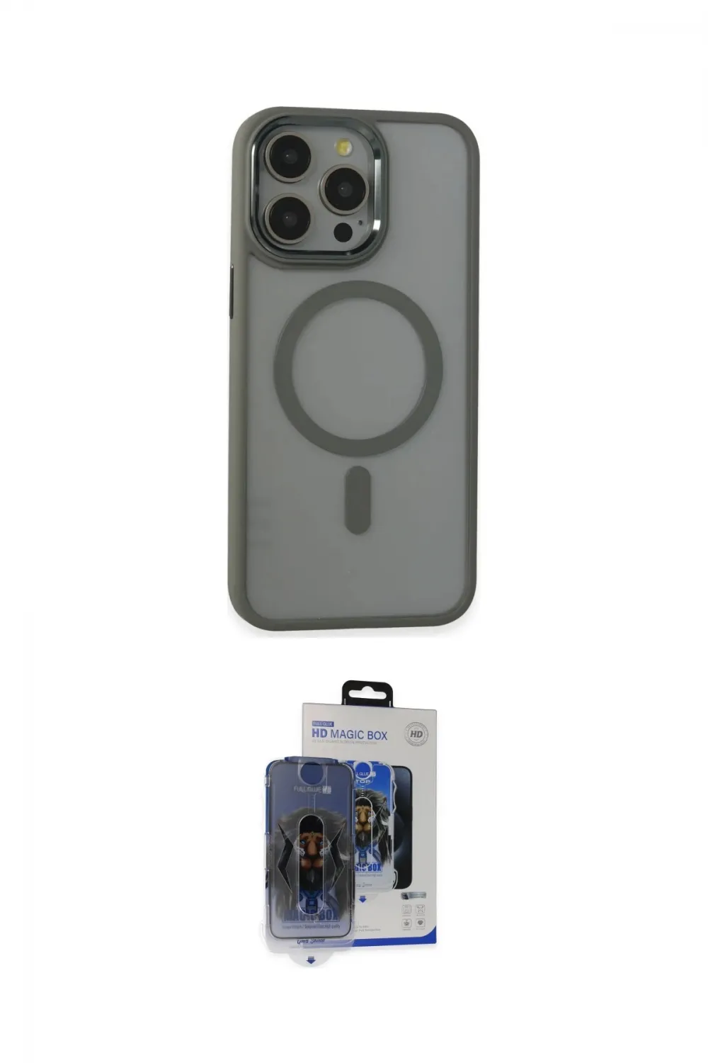 ieg™ iPhone 15 Pro Max Kılıf Yankı Işık Özel Seri - Siyah Vanessa Magic Cam